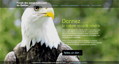 Desktop Screenshot of fondsparcsquebec.com